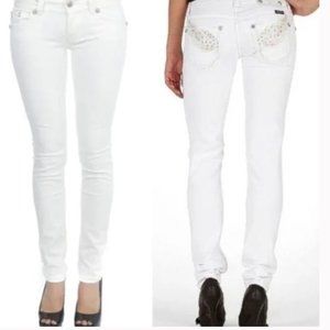 Miss Me Skinny Jeans white JP5474S size 29 EUC